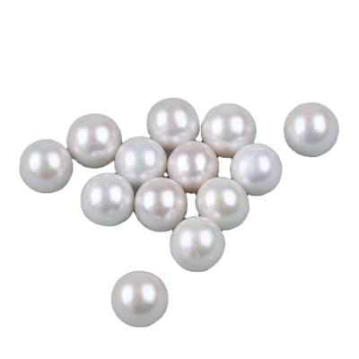 China Jewelry Making 13-14mm Loose Round White Freshwater Pearl Wholesale For Jewelry for sale