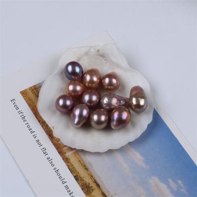 China Jewelry Making 11-12mm Natural Purple Pearl Baroque Loose Bead for sale