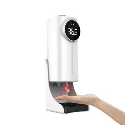 China Foam Bottom Thermodetector 1200ML Hand Sanitizer Dispenser PRO F 3M Remote Thermometer Soap Soap Dispenser K9 Dispenser 18 languages ​​in 1 for sale