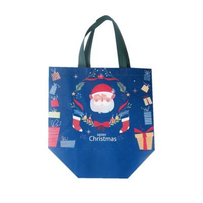 China Reusable Christmas Gift Foldable Grocery OEM/ODM Boutique Moisture Proof Nonwoven Shopping Tote Bag With Handle for sale