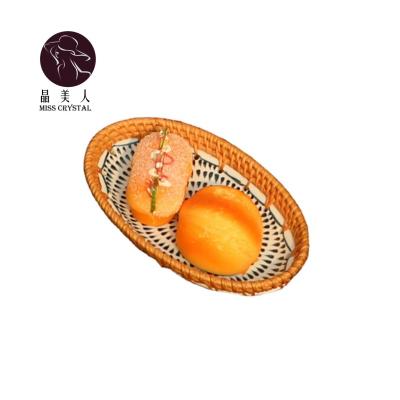 China Minimalist Naturally And Ceramic Rattan Oval Joint Dishes For Dinner for sale