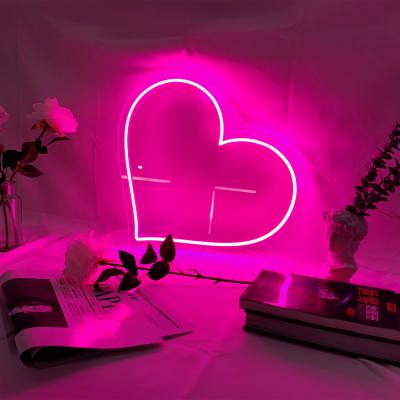 China Hot sale buildings drop shipping china manufacturer led illuminate heart light acrylic neon sign for sale