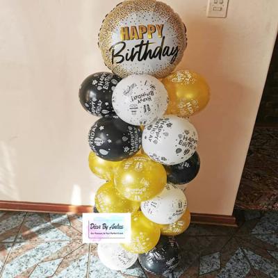 China Factory Directly Sale Aluminum Party Decoration Vertical Birthday Balloon Stand Holder for sale