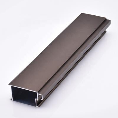 China door & Window/Building & High Construction Redemption Rate Anodized Champagne Aluminum Profile For Sliding Door for sale