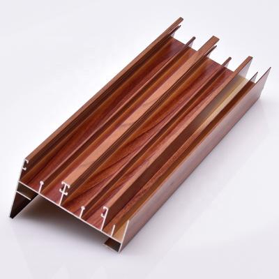 China door & Window/Building & Tanzania Market New Construction Series Woodened Texture Aluminum Sill Track Profiles for sale