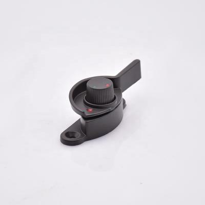 China Modern Black Crescent Sliding Stained Glass Aluminum Alloy Security Hotel Lock for sale