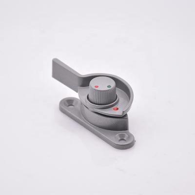 China Good Modern Producers Aggregate Gray Anti-theft Crescent Window Lock With Hooks for sale