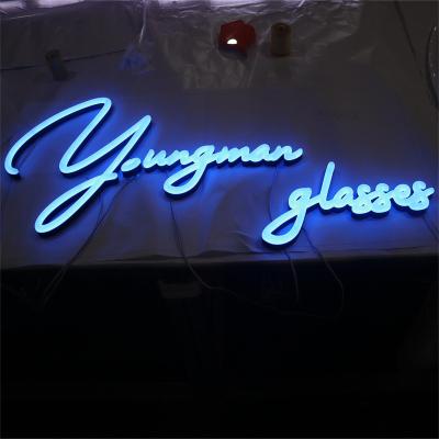 China Custom luminous signs led light acrylic neon letter sign for store name for sale