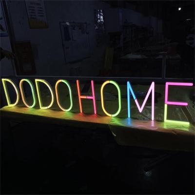 China Custom indoor 3d name signage custom name indoor signage frontlit 3d channel jelly letter frontlit channel jelly letter illuminated acrylic led light store sign for sale