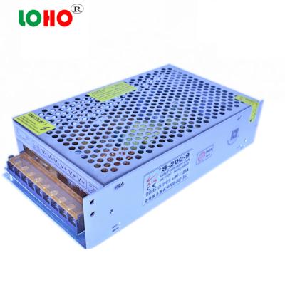 China SMPS DC9V 9v22a 200W LED 9V200W Input Voltage 220V/110V Power Supply Single Output DC to AC Converter and Load for sale