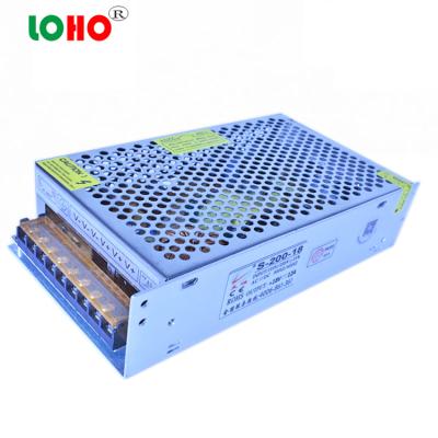 China DC18V SMPS Products 18V200W DC to AC Converter and Load 18v12a 200W AC 220V/110V Input Voltage Single Output Power Supply for sale