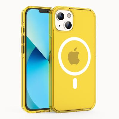 China Factory New Multifunctional High Quality PC Crystal Clear Anti Scratch Hybrid Shockproof Magnetic Phone Case Cover For iPhone 7 8 11 12 13 for sale