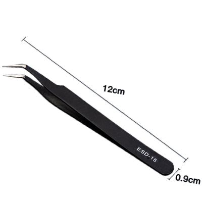 China ESD Stainless Steel Tweezers ESD Surgical Tweezers 15 Unrated for sale