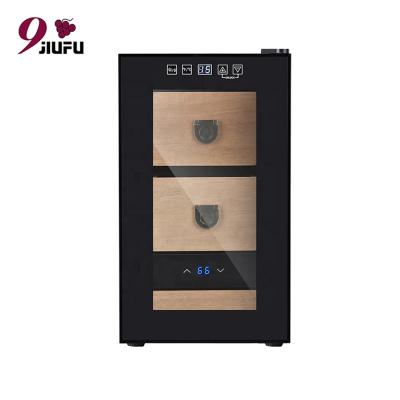 China Factory Sale Large Cigar Cabinet 2021 JIUFU Built-in Design Cigar Humidor Element Design Cigar Cabinet for Home or Commercial Use for sale