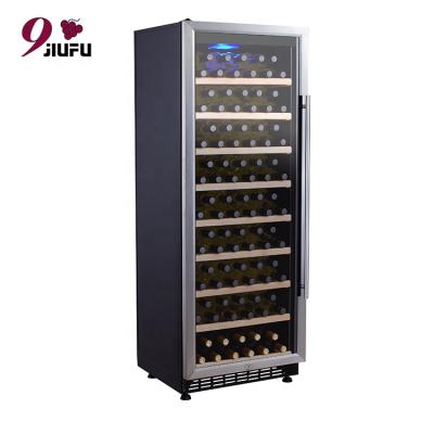 China Hotel New Compressor Wine Cooler Stainless Steel Wine Cabinet For Bar for sale