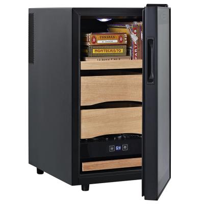 China Car Semiconductor Cuba Electronic Cigar Humidor Fridge With Cedar Wood for sale