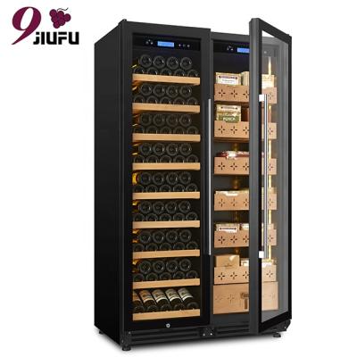 China Large Hotel Cooler Cabinet Compressor Wine Cigar Humidor Fridge For Commercial for sale