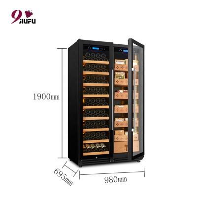 China 2021 Factory Hot Sale Frostless Glass Door Wine Cigar Cooler Cabinet For Private Club Or Commercial Use for sale