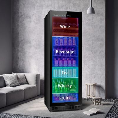 China Hotel Electronic Cooled Beverage Cooler With Flexible Touch Screen Adjustment Display Cooler for sale