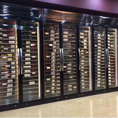 China Hotel Customized Wine Cabinet Large Capacity Display Wine Cellar For Commercial for sale