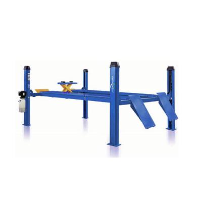 China Vehicle Lift Four Post Car Lift With Center Roller Jack Lifter 4000kgs 4000KG for sale