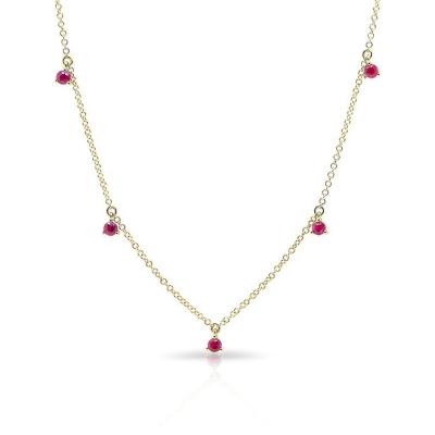 China FASHIONABLE Garnet High Quality 925 Chocker Jewelry Germany Fashion Gold Silver Necklaces for sale