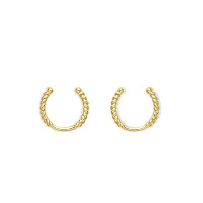 China CLASSIC Korean Style 18k Gold Plated 925 Sterling Silver Large Ear Cuff Set Earring for sale