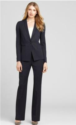 China Office Uniform Ladies Business Suits , American Style Plus Size Women Work Suits for sale