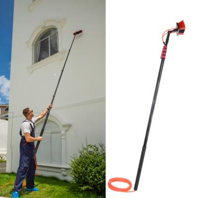 China Telescopic pole viable herramientas limpiador de ventanas de gooseneck of window cleaning brush of Extentool for sale