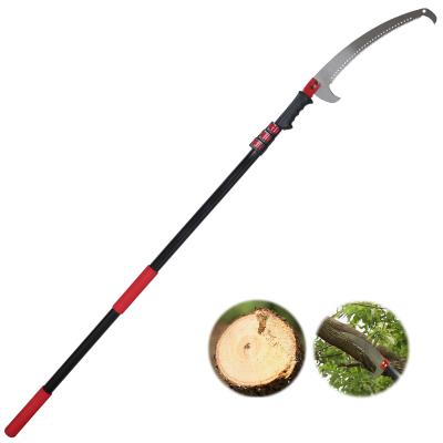 China Anti-Slip Handle Extender Telescopic Garden Tools in Pole Pruner Saw with Adjustable Fiberglass Reach Along Pole for Pruning for sale