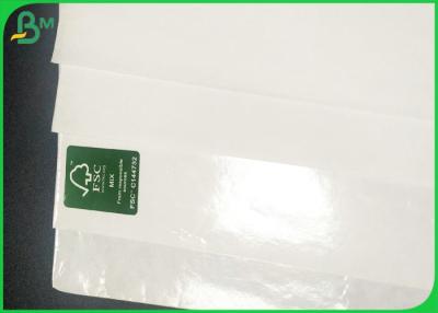 China Folding Resistance 70gsm 80gsm White Kraft Paper Roll Gor Food Grade Boxes for sale