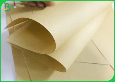 China 50G 80G Bamboo Pulp Based Eco Unbleached Kraft Liner Paper Roll For Envelope Bag for sale