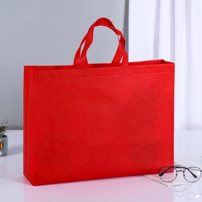 China Eco-friendly Non-woven Shopping Bag With Handle Fabric Business Bag For Gift Customized Personalized Logo Reusable Bag for sale