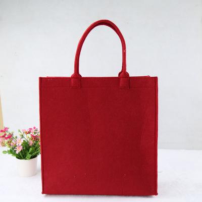 China Folding recycling reusable hand felt shopping bag for women eco-bag for sale