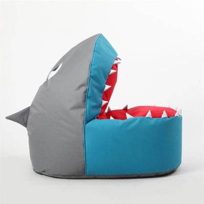 China Wholesale Lovely Cartoon Animal Shark Bean Bag Chair SOFA BED for sale