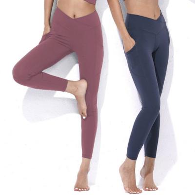 China Hot Seller Breathable Women Workout Stretch Sporty Fitness Slimming Yoga V Waist Sweat Pants for sale