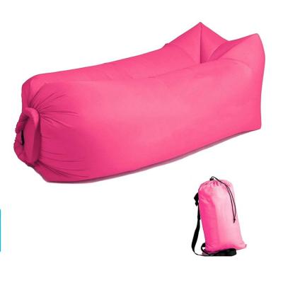 China Outdoor Portable Inflatable Camping Sleeping Bag Air Sofa Red Inflatable Sofa for sale