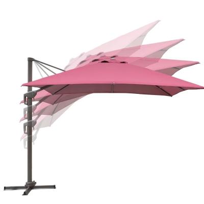 China Outdoor Furniture Hot Sale Cantilever Rainbow Color Offset Outdoor Patio Umbrella for sale