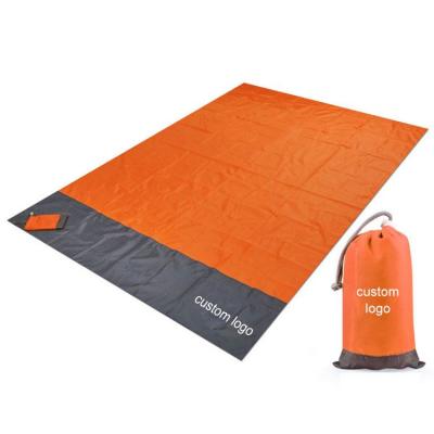 China Outdoor Waterproof Polyester Picnic Mat Roll Up Waterproof Sand Proof Folding Beach Mat for sale