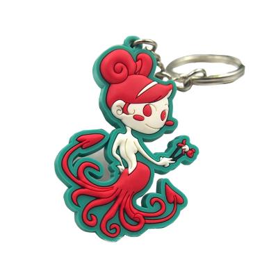 China Wholesale custom rubber keychain 3d cartoon animal tennis decoration custom keychain rubber keychains for sale