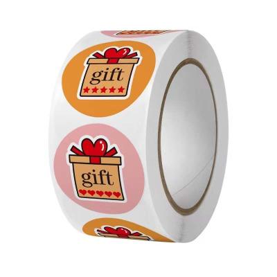 China Heat Sensitive Gift Sticker Manufacturers Wholesale Custom Gift Box Sticker Label for sale