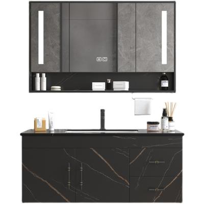 China Modern Simple Cabinet Combination Bathroom Toilet Wash Basin Mirror Cabinet for sale