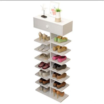 China (Other) 2022 adjustable multi-layer practical bamboo shoe racks / 30 pairs modern multi-layer wooden shoe cabinet for sale