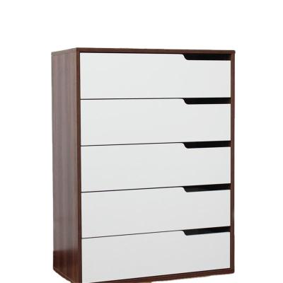 China Foldable for bedroom furniture wooden storage cabinet with 5 drawers for sale