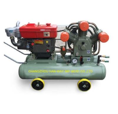 China Lubricated air compressor for mine for sale