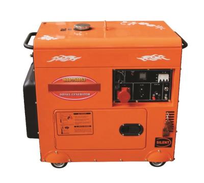 China Silent Diesel Portable Generator 6.5KW Three Phase Single Phase 65GFLN for sale