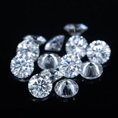 China Sparkling 1 Carat 6.5mm Round Brilliant Color Diamond Test Past Sparkling D Cut Loose Moissanite Gemstone For Wedding Ring Jewelry Making for sale