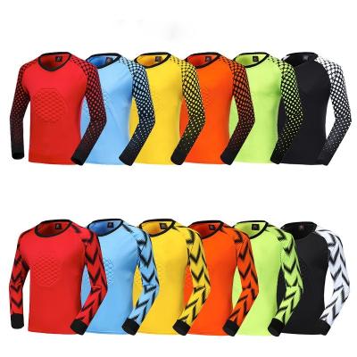 China New Style Soccer Sets OEM Super Quality Adult Men's Long Sleeve Sublimated Jersey And Long Pants Goalkeeper Uniform for sale