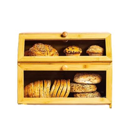 China Freshness Preservation Combohome Bread Storage Box Kitchen Bread Box Bread Box Bamboo Plastic for sale