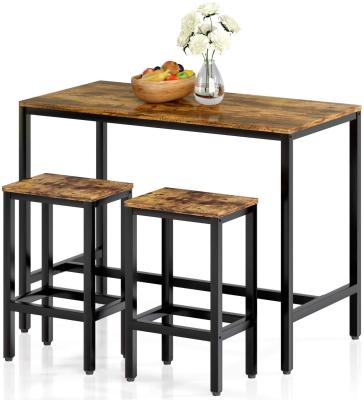 China Combohome Modern Wooden Bar Table With Stool Wooden Bar Table For Single Bar Stool With Table for sale